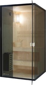 SANOTECHNIK Finnische Sauna FALUN S für 1 Person, 3,6 kW Harvia Ofen