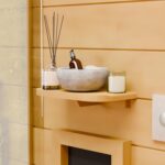 Dewello® Infrarotkabine Infrarotsauna Palermo 135x120 für 1-2 Personen aus Hemlockholz, Vollspektrumstrahler, Bodenstrahler, LED-Farblicht und Beleuchtung, Bluetooth
