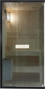 SANOTECHNIK Finnische Sauna FALUN S für 1 Person, 3,6 kW Harvia Ofen
