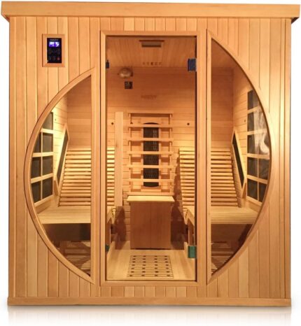HECHT Infrarotkabine 2 Personen – Sauna mit Keramikstrahlern