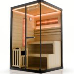 ARTSAUNA® Traditionelle Sauna Vantaa schwarz - moderne Indoorsauna