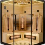 ARTSAUNA® Infrarotkabine Malmö140 Schwarz 3 Personen - Vollspektrum 2530W