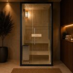 SANOTECHNIK Finnische Sauna FALUN S für 1 Person, 3,6 kW Harvia Ofen