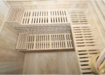Dewello® Finnische Sauna Sarnia 180x140 Kabine aus Hemlock Tannenholz mit 6KW HARVIA Ofen 2-4 Personen inkl. komplettem Zubehör
