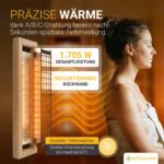 ARTSAUNA® Infrarotkabine Trondheim90 Schwarz - mit Dual-Technologie