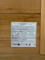 Ferninfrarot-Sauna 1 Person Tannenholz Heimsauna 5 Infrarot-Heizelemente Bluetooth 7-Farben Chromotherapie EMF-arm Seitentür mit Sicherheitsglas
