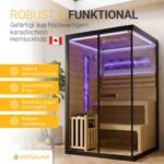ARTSAUNA® Traditionelle Sauna Vantaa schwarz - moderne Indoorsauna