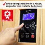 HECHT Infrarotkabine 2 Personen – Sauna mit Keramikstrahlern