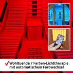 HECHT Infrarotkabine 2 Personen – Sauna mit Keramikstrahlern
